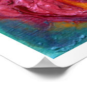 BLUME FAIRE AUF DER PINK IRIS Fantasy Poster (Ecke)