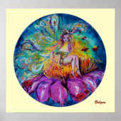 BLUME FAIRE IN DER NACHT Fantasy Poster (Vorne)