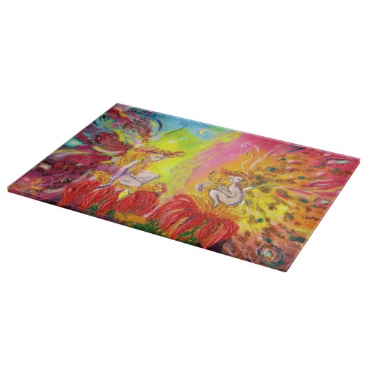 BLUME FAIRIEN DAWN Fantasy Schneidebrett (Ecke)