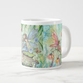 Blume Fairies Fantasy Art Jumbo Tasse (Vorderseite Rechts)