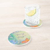 Blume Fairies Garden Art Custom Drinks Coasters Sandstein Untersetzer (Seite)