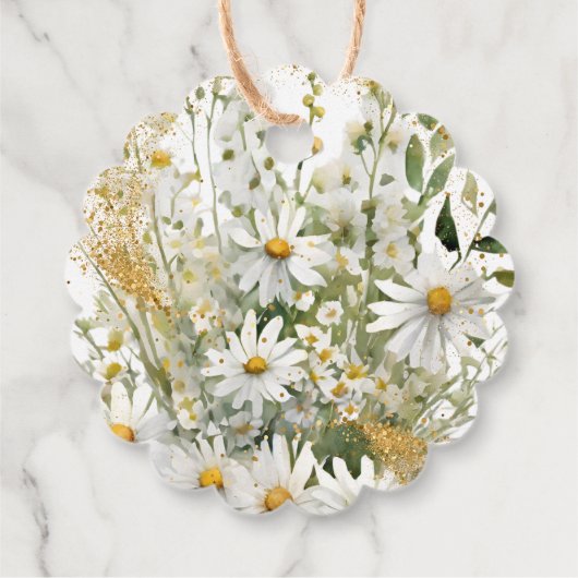 Blume Fairies Glitzer Script Vielen Dank Geschenkanhänger (Rückseite)