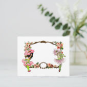 Blume Fairies personalisiert Postkarte (Stehend Vorderseite)