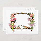 Blume Fairies personalisiert Postkarte (Vorne/Hinten)