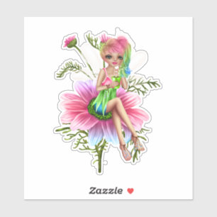 Blume Fairy Aufkleber