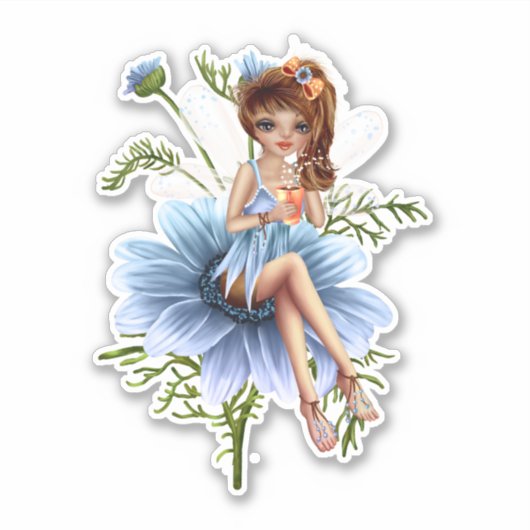 Blume Fairy Aufkleber (Vorderseite)