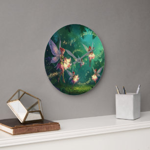 Blume Fairy Brautparty Große Wanduhr