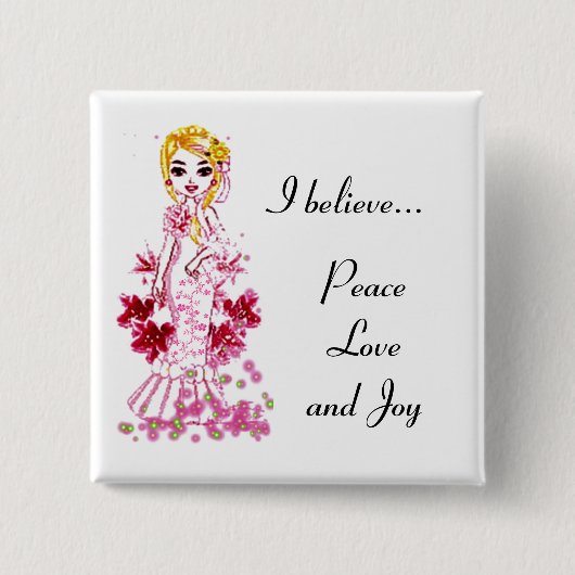 Blume Fairy Button (Vorderseite)