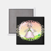 Blume Fairy Design 1 Magnet (Vorderseite/Rückseite)