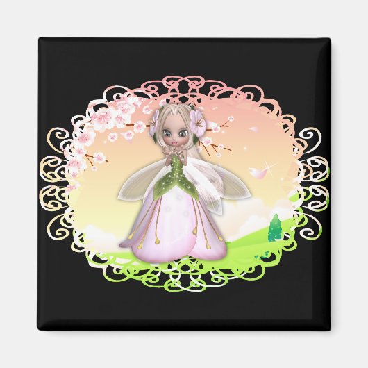 Blume Fairy Design 1 Magnet (Vorne)