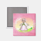 Blume Fairy Design 1b Magnet (Vorderseite/Rückseite)