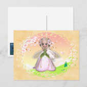 Blume Fairy Design 1b Postkarten (Vorne/Hinten)