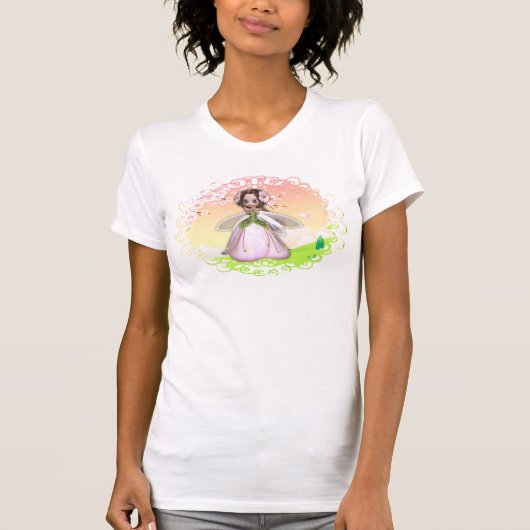 Blume Fairy Design 2 T-Shirt (Vorderseite)