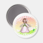 Blume Fairy Design 3 Magnet (Vorderseite/Rückseite)
