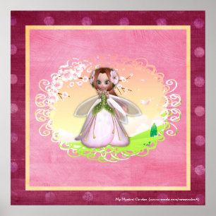 Blume Fairy Design 3 Plakatdruck Poster