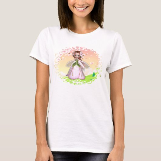 Blume Fairy Design 3 T-Shirt (Vorderseite)