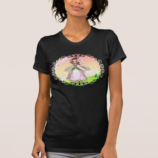 Blume Fairy Design 3 T-Shirt (Vorderseite)