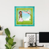 Blume Fairy Design 4 Fantasy Poster Print (Heimbüro)