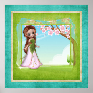 Blume Fairy Design 4 Fantasy Poster Print