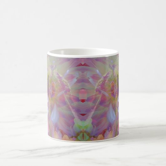 Blume Fairy Double Exposure Fantasy Art Kaffeetasse (Mittel)