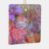 Blume Fairy Double Exposure Fantasy Art Keramikornament (Rechts)