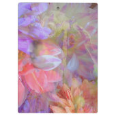 Blume Fairy Double Exposure Fantasy Art Klemmbrett (Rückseite)