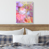 Blume Fairy Double Exposure Fantasy Art Leinwanddruck (Insitu (Schlafzimmer))