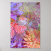 Blume Fairy Double Exposure Fantasy Art Poster (Vorne)