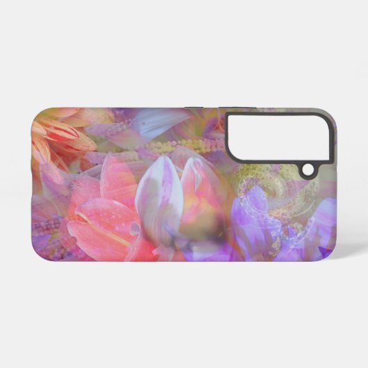 Blume Fairy Double Exposure Fantasy Art Samsung Galaxy Hülle (Rückseite (Horizontal))