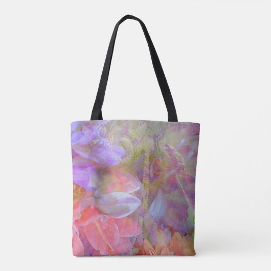 Blume Fairy Double Exposure Fantasy Art Tasche (Rückseite)