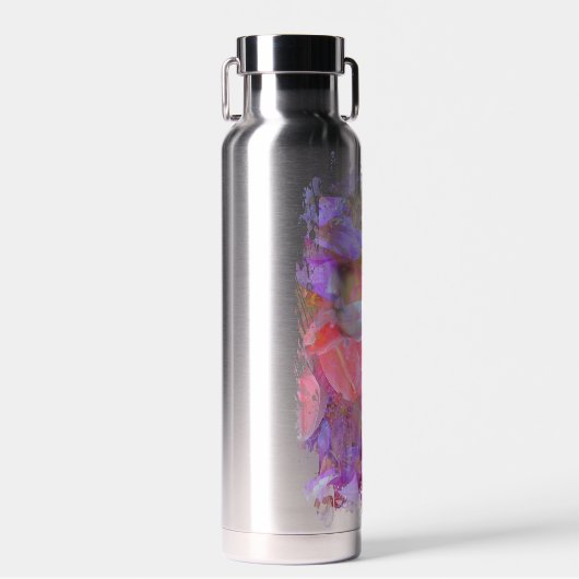 Blume Fairy Double Exposure Fantasy Art Trinkflasche (Vorne)
