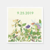 Blume Fairy Ethereal Wasserfarbe Custom Serviette (Vorderseite)