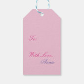 Blume Fairy Fantasy Art Gift Tags Geschenkanhänger (Rückseite)