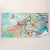 Blume Fairy Fantasy Art Handtuch (Vorderseite)
