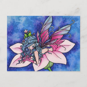 Blume Fairy Fantasy Postcard von Hannah Lynn Postkarte