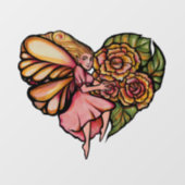 Blume Fairy Garden Blume Fensteraufkleber (Blatt)