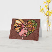 Blume Fairy Garden Blume Karte (Gelbe Blume)