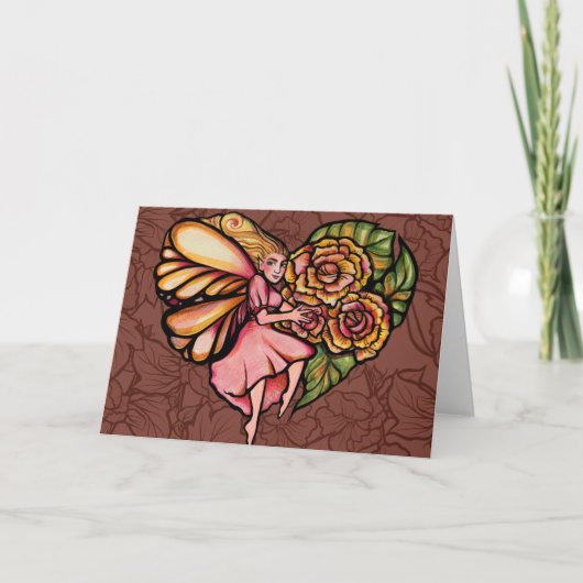 Blume Fairy Garden Blume Karte (Vorderseite)