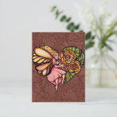 Blume Fairy Garden Blume Postkarte (Stehend Vorderseite)