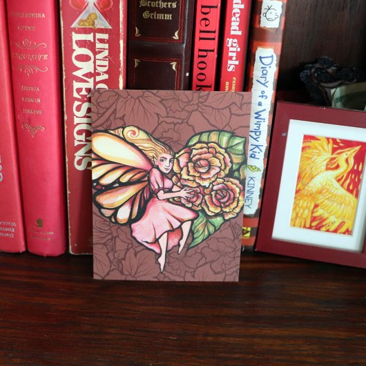 Blume Fairy Garden Blume Postkarte