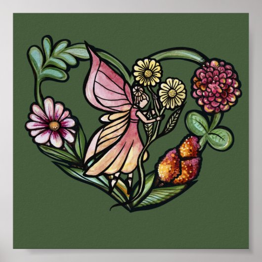 Blume Fairy Garden Fairies Poster (Vorne)