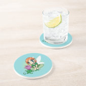 Blume Fairy Getränkeuntersetzer (Seite)