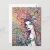 Blume Fairy Goddess Chloris Postkarte (Vorne/Hinten)