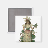 Blume Fairy Magnet (Vorderseite/Rückseite)