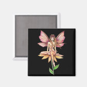 Blume Fairy Magnet (Vorderseite/Rückseite)
