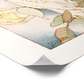 Blume Fairy mit Gelben Rosen Poster (Ecke)