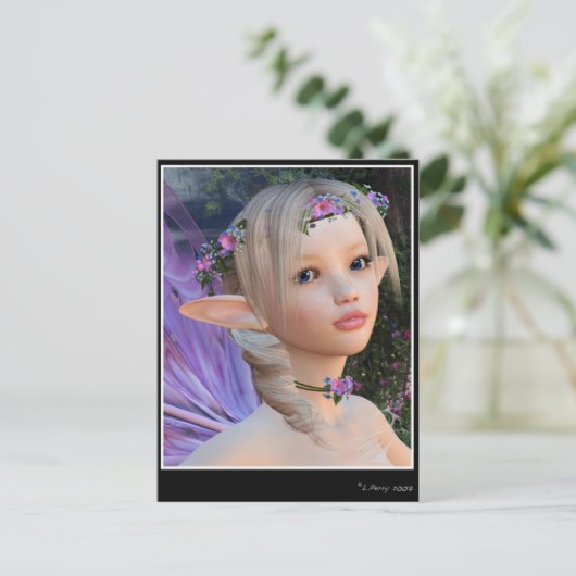 Blume Fairy Postkarte (Stehend Vorderseite)