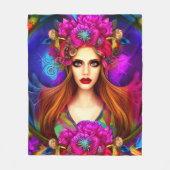 Blume Fairy Queen Fleecedecke (Vorderseite)