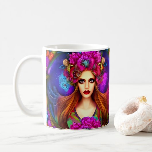 Blume Fairy Queen Kaffeetasse (Mit Donut)