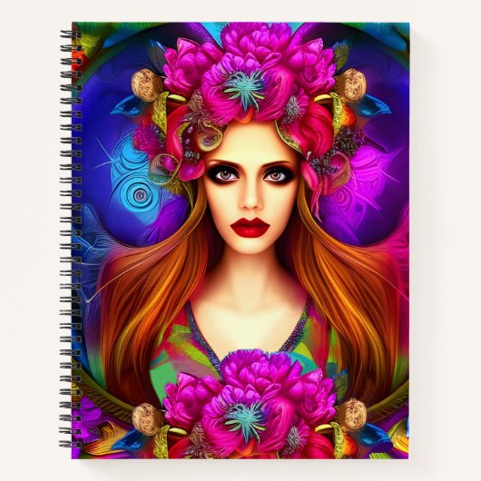 Blume Fairy Queen Notizblock (Vorderseite)